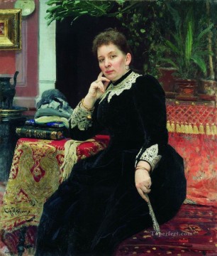慈善家オルガ・セルゲイヴナ・アレクサンドロワ・ハインツの肖像画 1890年 イリヤ・レーピン Oil Paintings